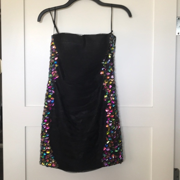Alyce Paris Dresses & Skirts - Hoco or holiday dress- black with beading